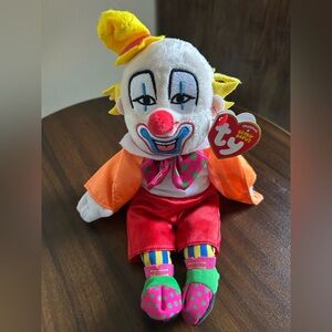 Ty Circus Vargas “Little Cliff ” Clown Plush Toy.